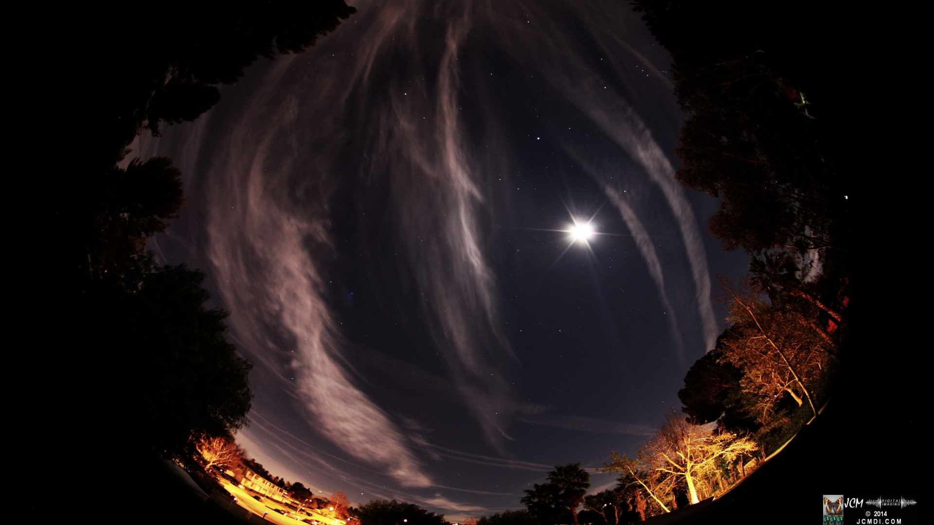 Tokina Fisheye Moon Trail Skies